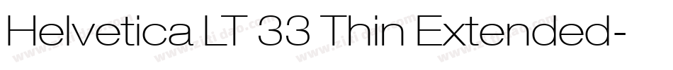 Helvetica LT 33 Thin Extended字体转换
